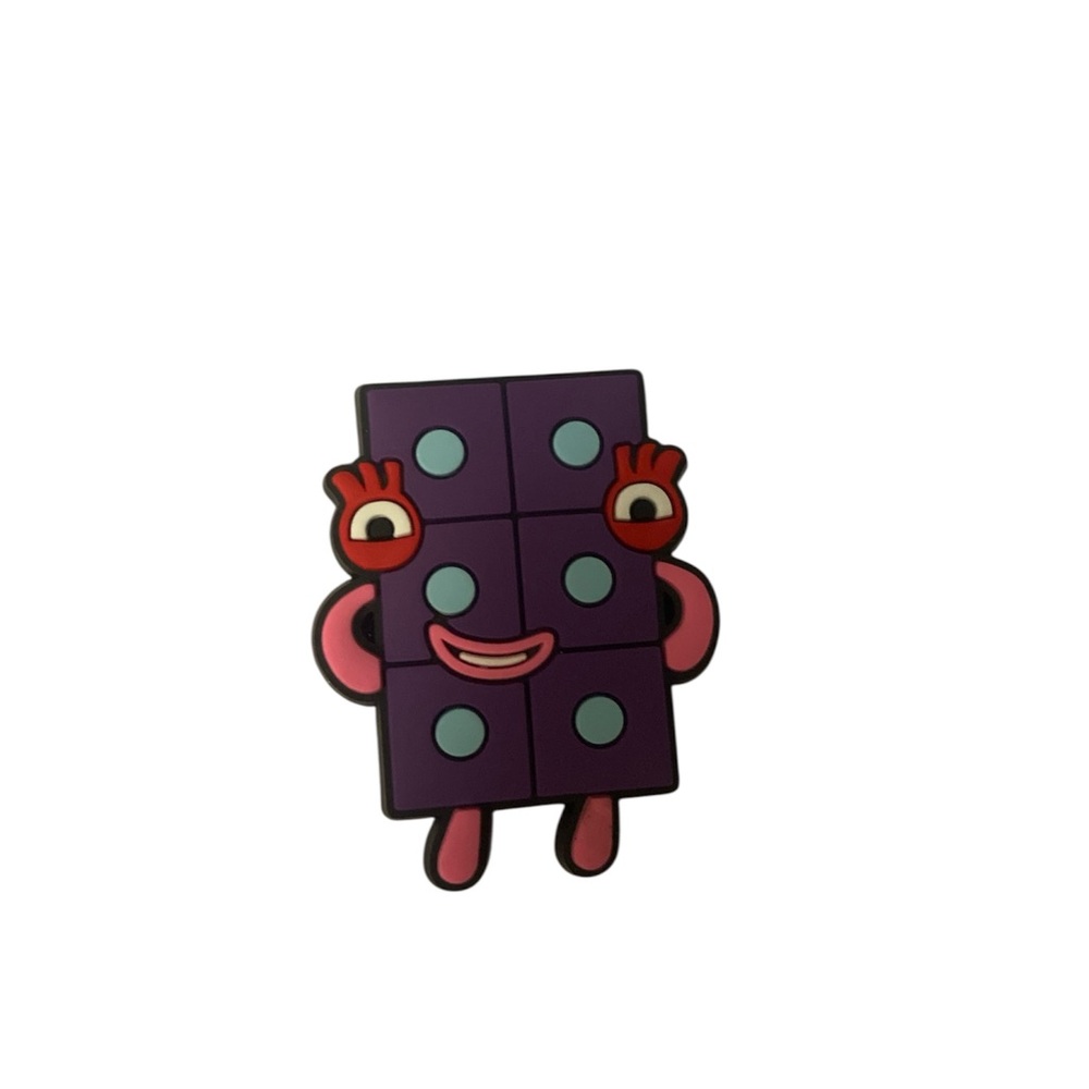 Numberblock 6 Croc Charm